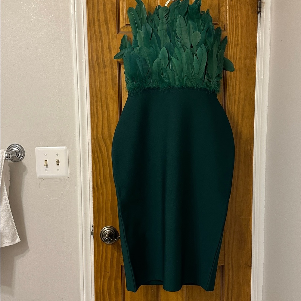 NEW! Feather Bandage Dress - Picture 5 of 5
